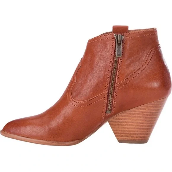 Frye Reina Bootie in Cognac Size 5.5 NEW - Picture 9 of 14